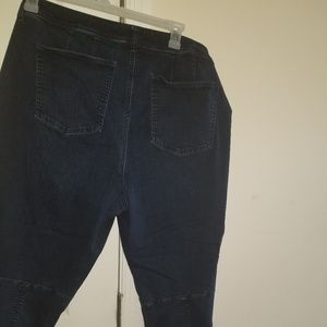 LANE BRYANT Womens Dark Indigo Blue Denim